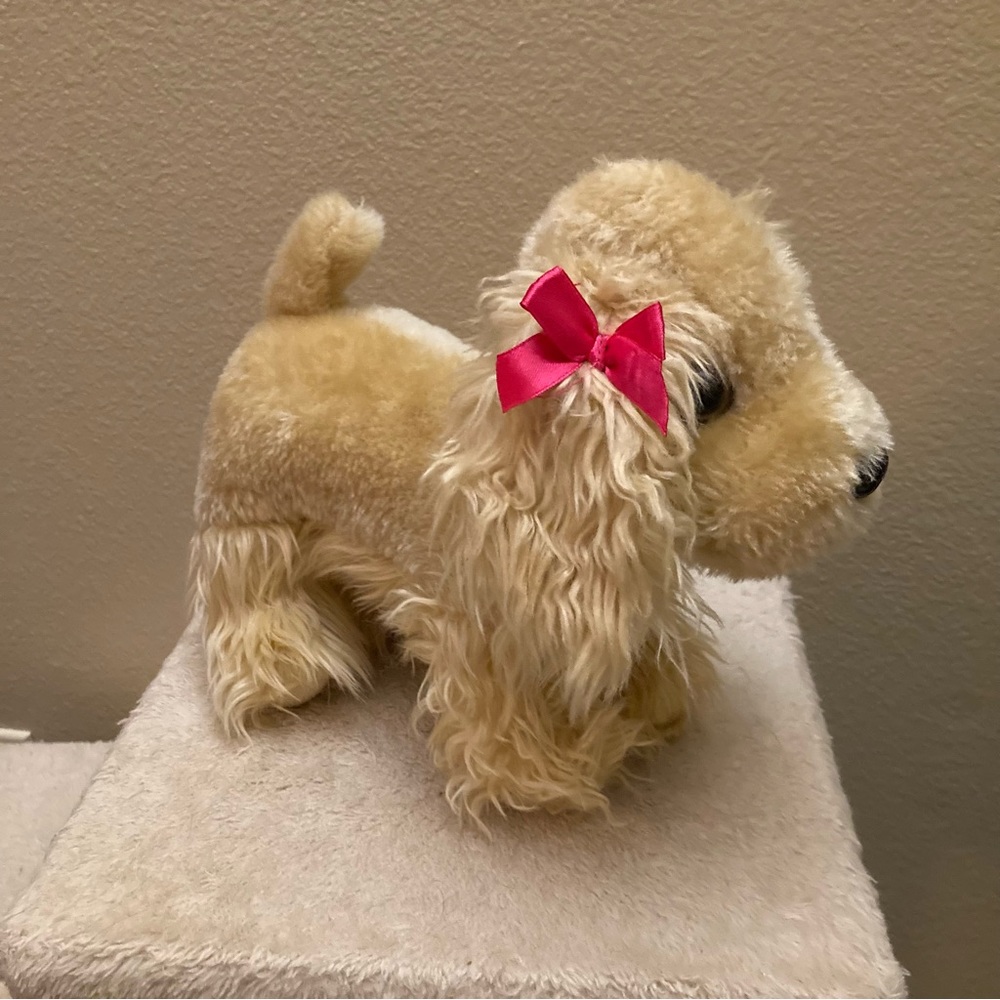 Pucci Pups Cocker Spaniel Plush Puppy & Golden Dot Glam Bag - Picture 5 of 6
